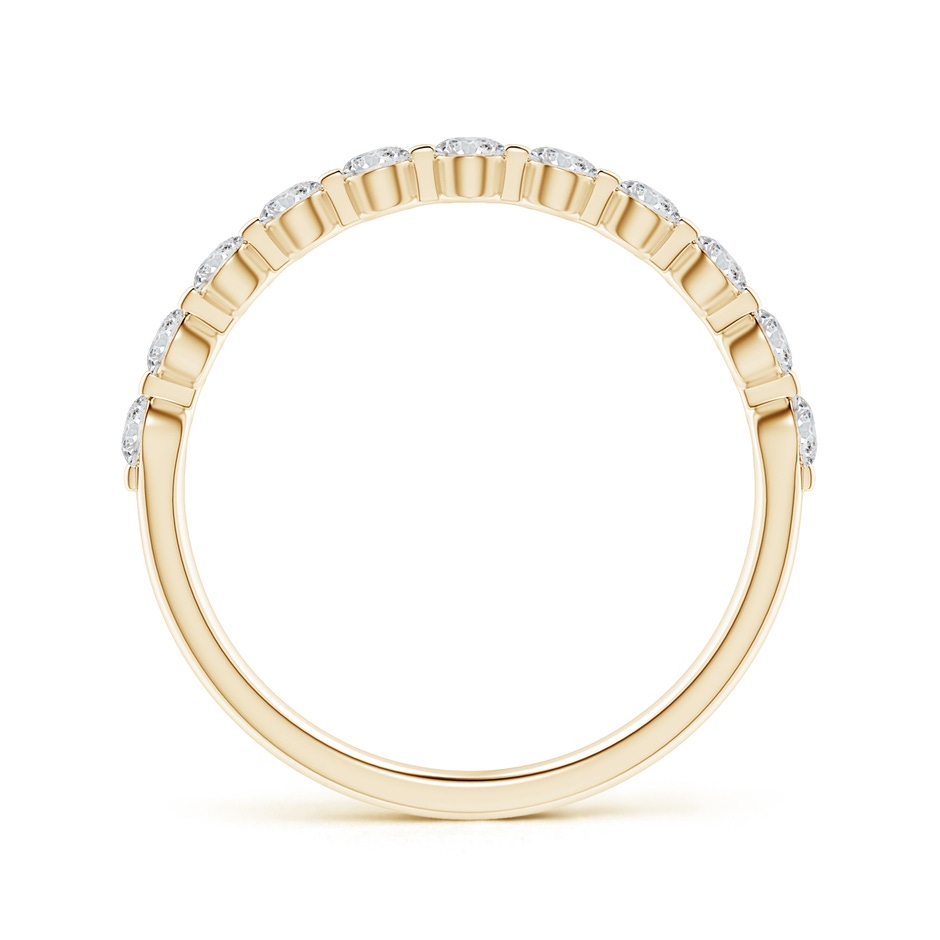 2.2mm HSI2 Floating Round Diamond Semi Eternity Wedding Ring for Her in Yellow Gold side 199