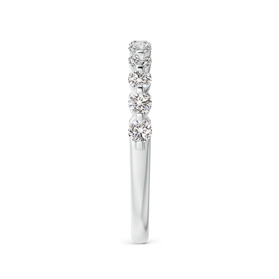 2.2mm IJI1I2 Floating Round Diamond Semi Eternity Wedding Ring for Her in P950 Platinum side 299