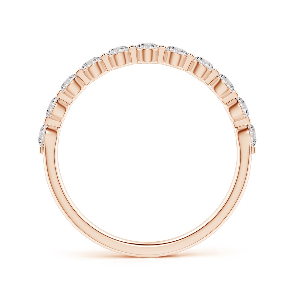 2.2mm IJI1I2 Floating Round Diamond Semi Eternity Wedding Ring for Her in Rose Gold side 199