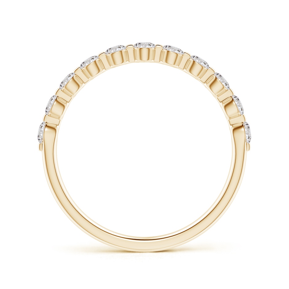 2.2mm IJI1I2 Floating Round Diamond Semi Eternity Wedding Ring for Her in Yellow Gold side 199