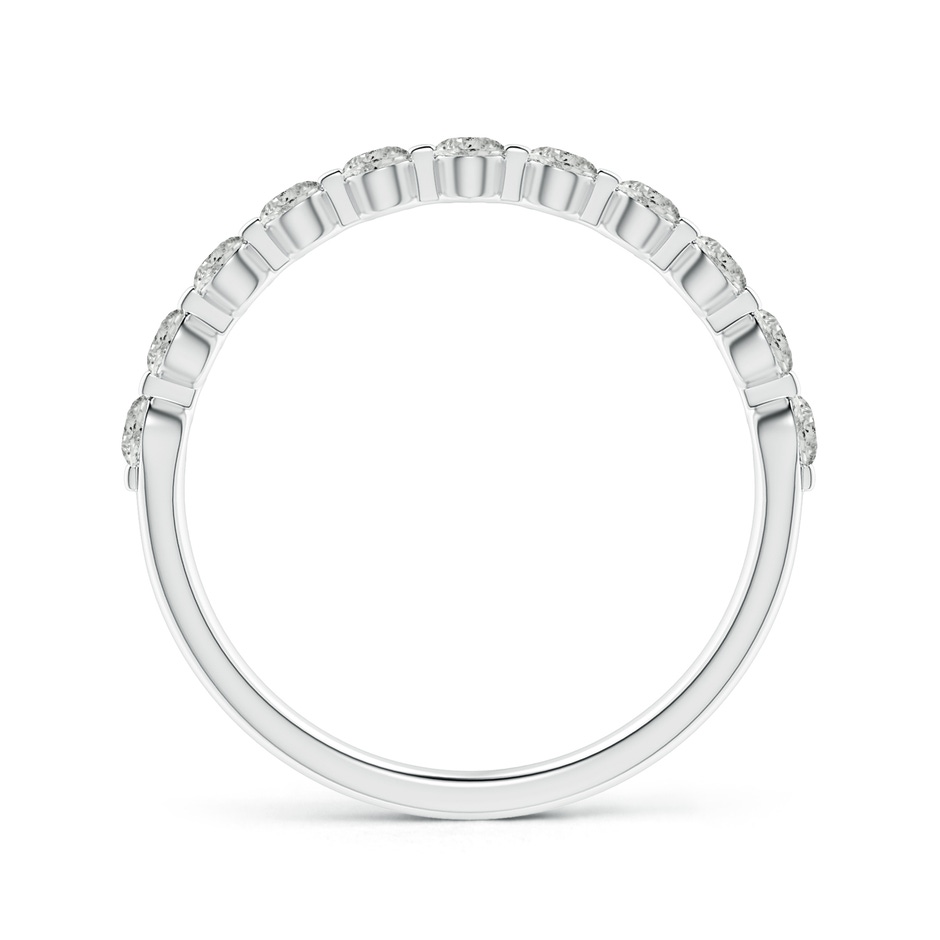 2.2mm KI3 Floating Round Diamond Semi Eternity Wedding Ring for Her in P950 Platinum side 199