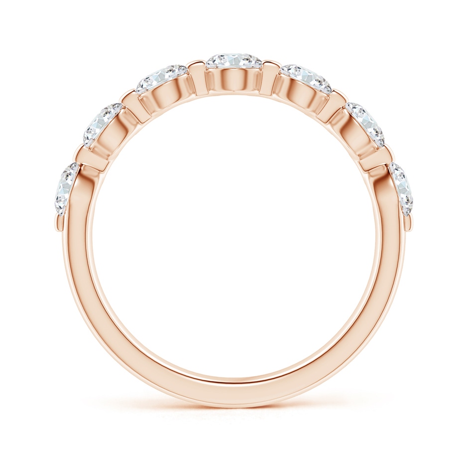 3.6mm GVS2 Floating Round Diamond Semi Eternity Wedding Ring for Her in Rose Gold side 199