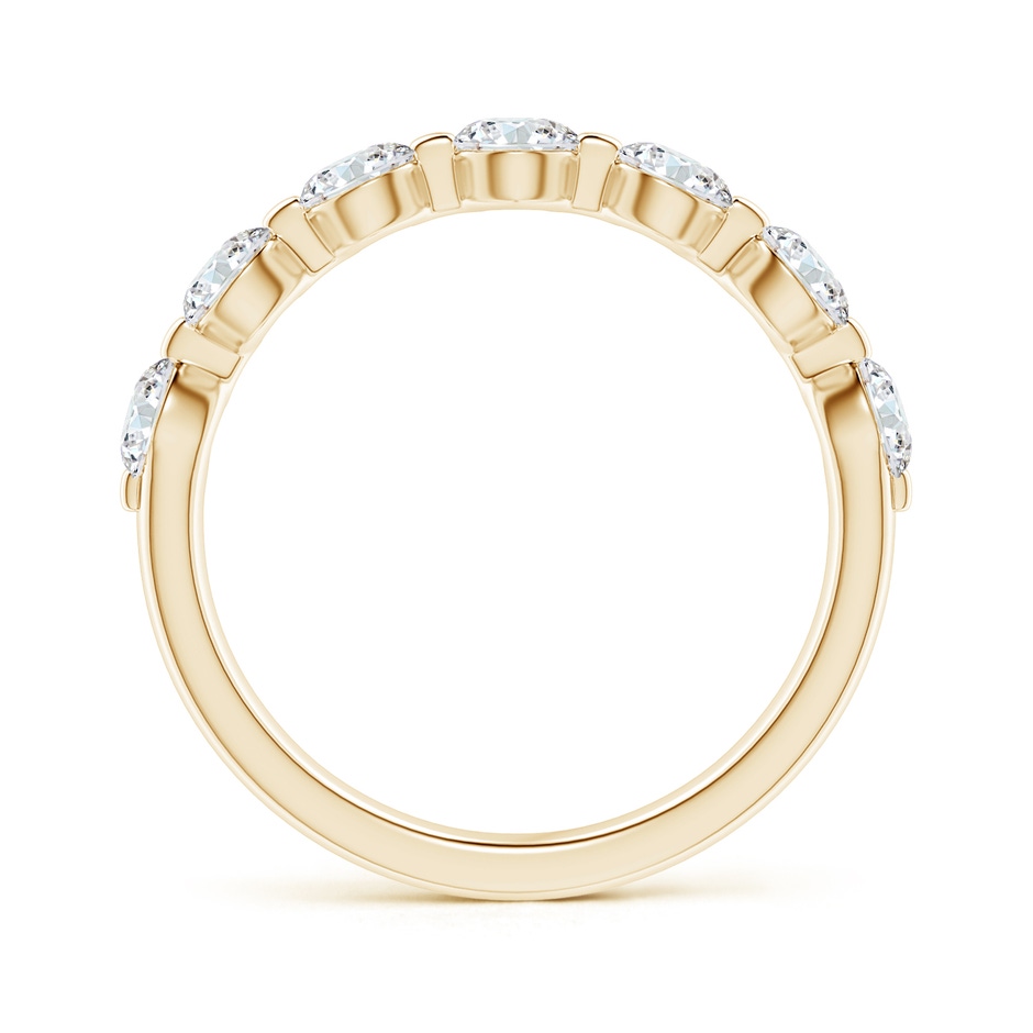 3.6mm GVS2 Floating Round Diamond Semi Eternity Wedding Ring for Her in Yellow Gold side 199