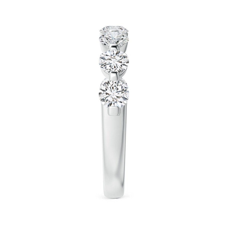 3.6mm HSI2 Floating Round Diamond Semi Eternity Wedding Ring for Her in P950 Platinum side 299