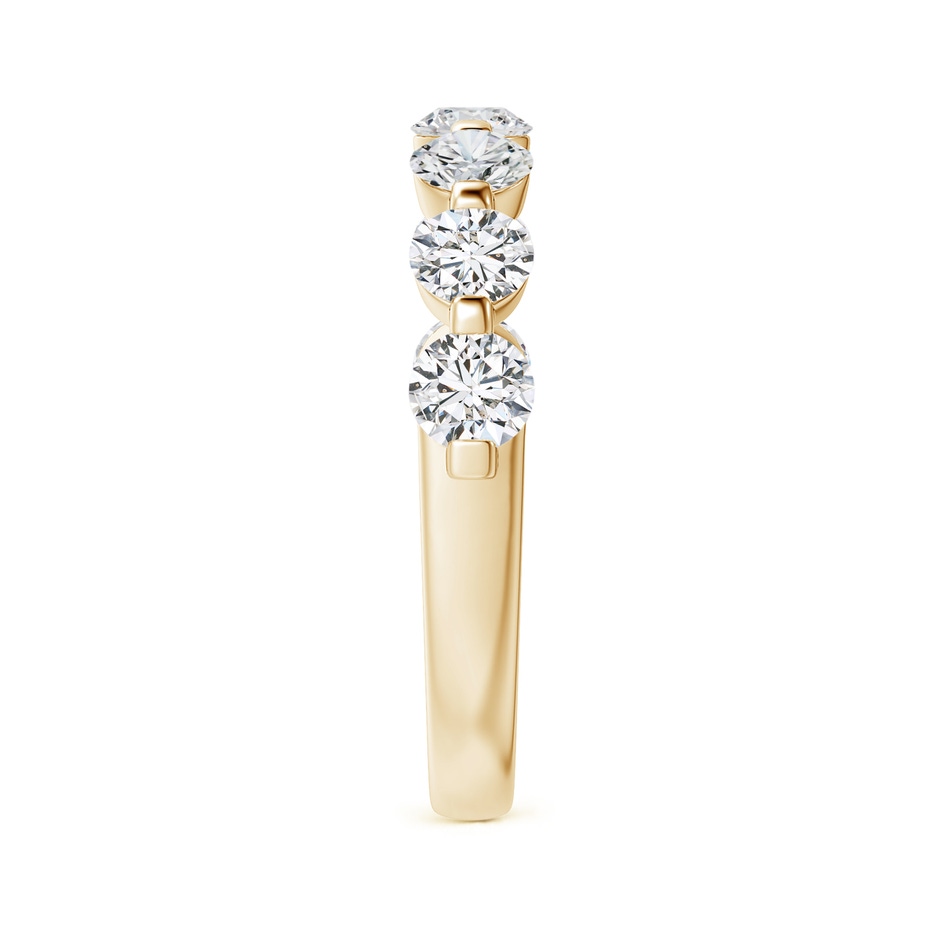 3.6mm HSI2 Floating Round Diamond Semi Eternity Wedding Ring for Her in Yellow Gold side 299