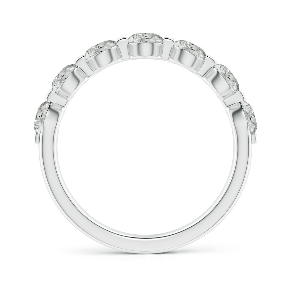 3.6mm KI3 Floating Round Diamond Semi Eternity Wedding Ring for Her in White Gold side 199