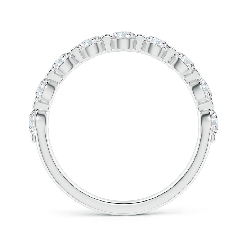 3mm GVS2 Floating Round Diamond Semi Eternity Wedding Ring for Her in White Gold side 199