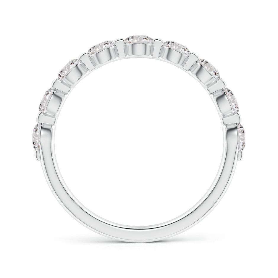 3mm IJI1I2 Floating Round Diamond Semi Eternity Wedding Ring for Her in White Gold side 199