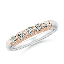Non Eternity Two Tone Gold Diamond Rings