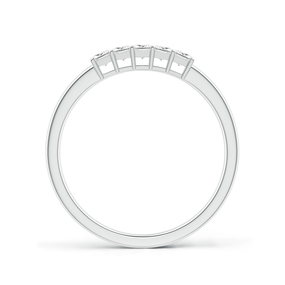 2.1mm GVS2 Classic Five Stone Princess Diamond Wedding Ring for Her in White Gold side 199