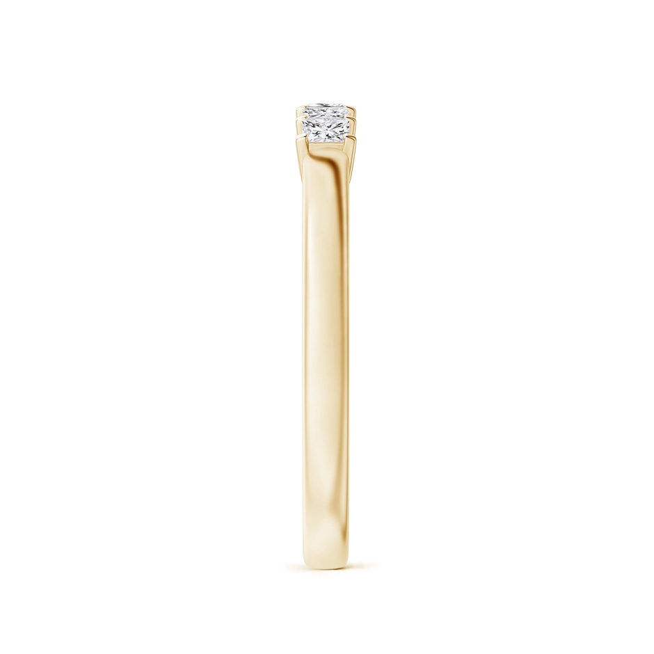 2.1mm HSI2 Classic Five Stone Princess Diamond Wedding Ring for Her in Yellow Gold side 299