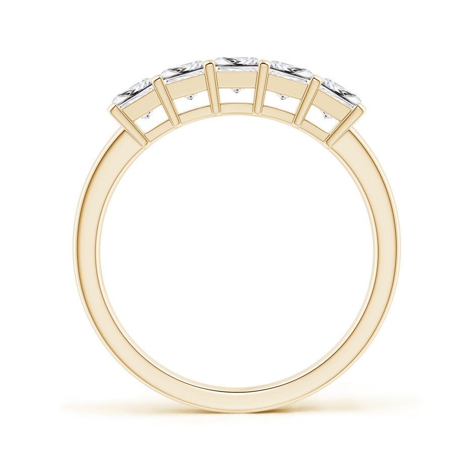 3.2mm HSI2 Classic Five Stone Princess Diamond Wedding Ring for Her in Yellow Gold side 199