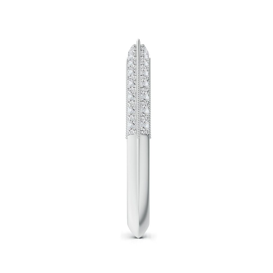 1.5mm HSI2 Pave-Set Diamond Knife Edge Wedding Ring for Women in White Gold side 299