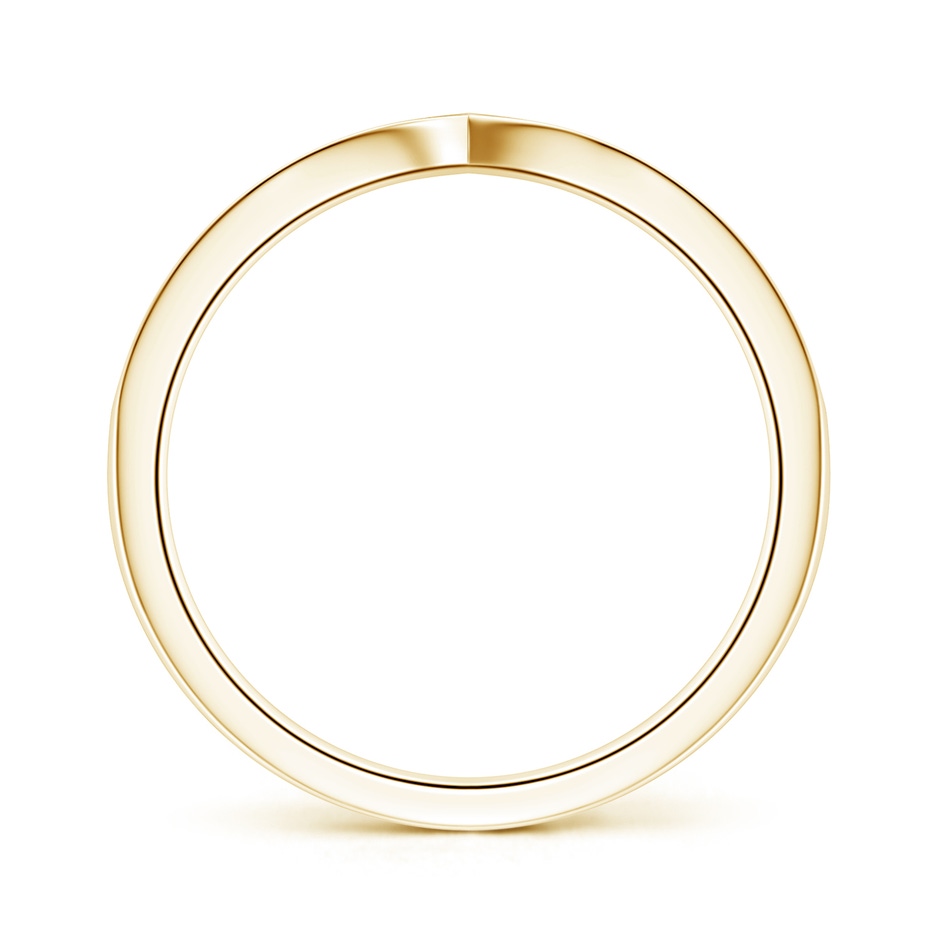 1mm GVS2 Pav� Half Eternity Diamond Pointed Wedding Band for Her in Yellow Gold side 199