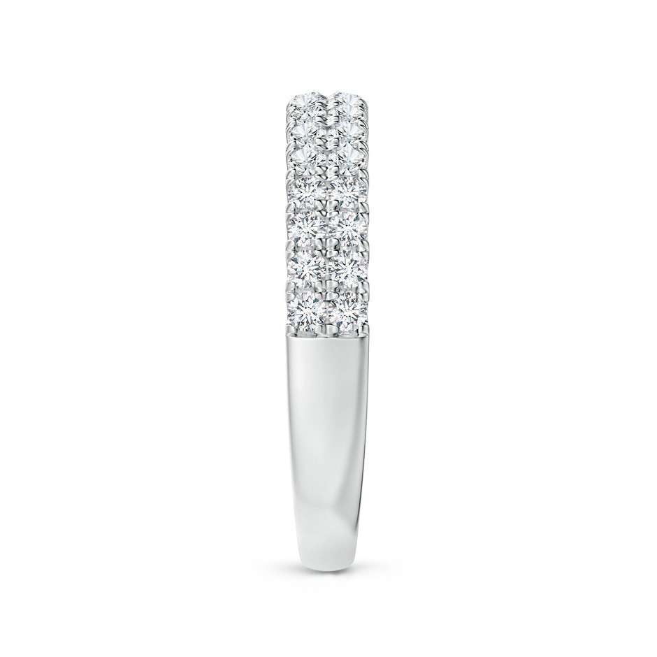 1.6mm GVS2 Half Eternity Double Row Diamond Wedding Ring in White Gold side 299