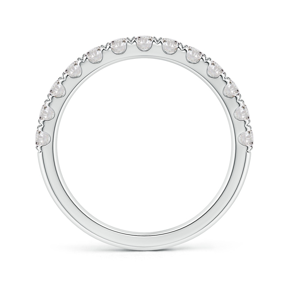 2.4mm IJI1I2 Half Eternity Double Row Diamond Wedding Ring in 18K White Gold side 199