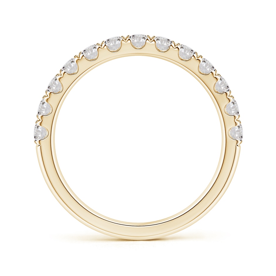 2.4mm IJI1I2 Half Eternity Double Row Diamond Wedding Ring in 18K Yellow Gold side 199