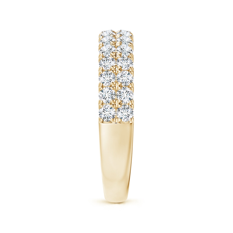 2mm GVS2 Half Eternity Double Row Diamond Wedding Ring in Yellow Gold side 299