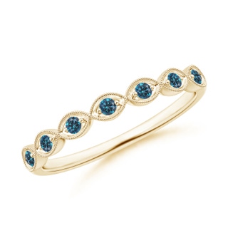 Round AAA Enhanced Blue Diamond