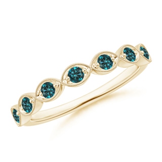 Round AA Enhanced Blue Diamond