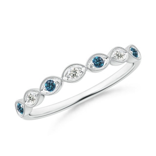 Round AAA Enhanced Blue Diamond