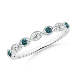 Round AA Enhanced Blue Diamond