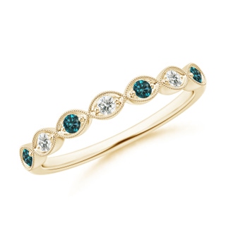 Round AA Enhanced Blue Diamond