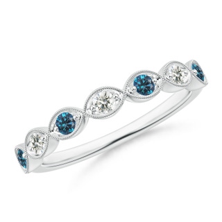 Round AA Enhanced Blue Diamond
