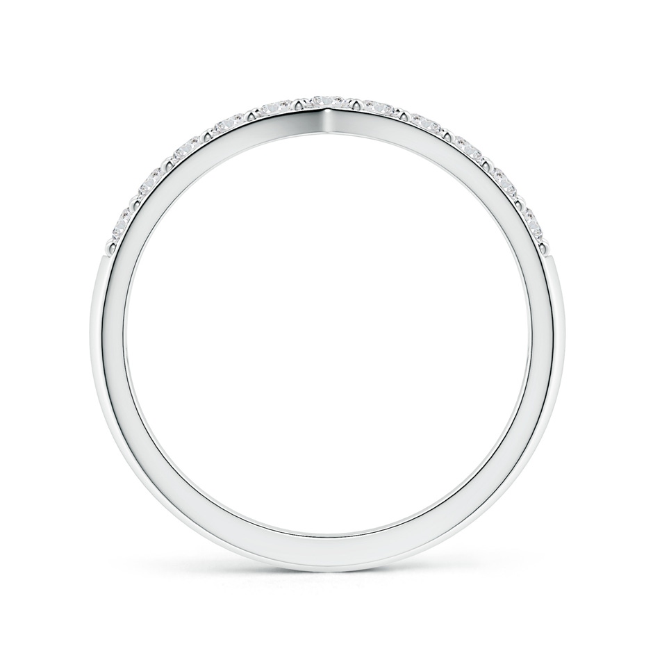 2mm HSI2 Round Diamond Twin Row Chevron Wedding Ring in S999 Silver side 199