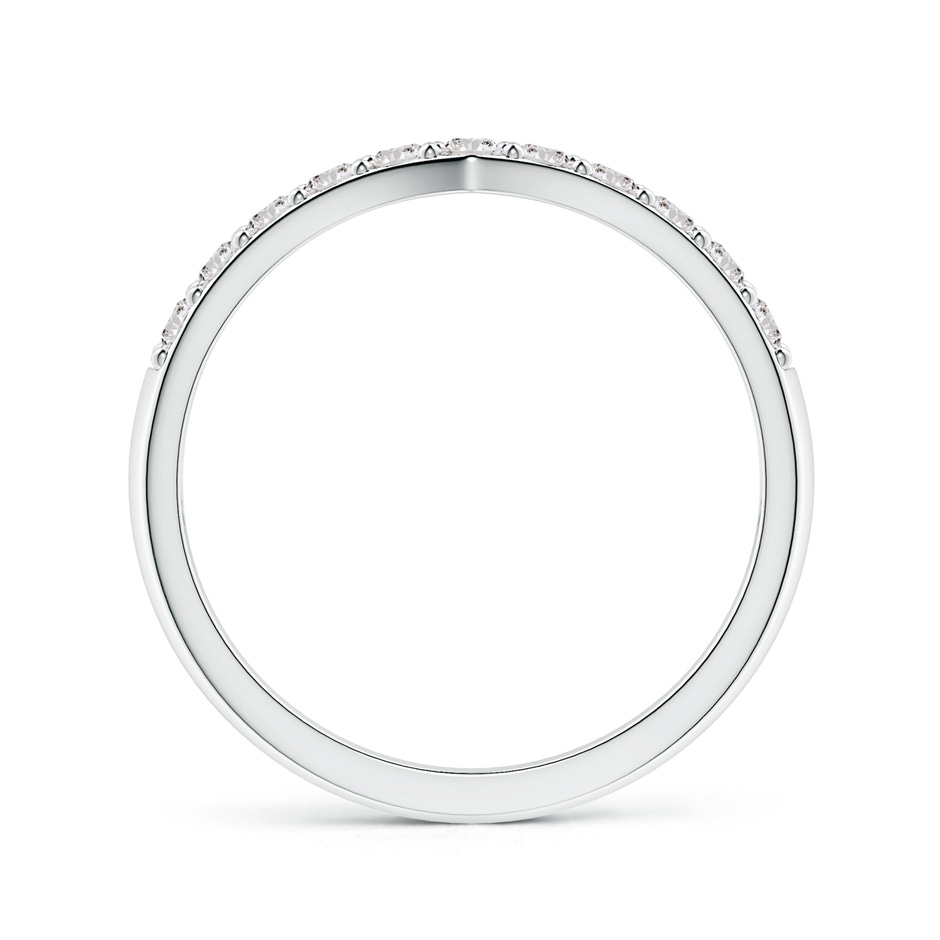 2mm IJI1I2 Round Diamond Twin Row Chevron Wedding Ring in S999 Silver side 199