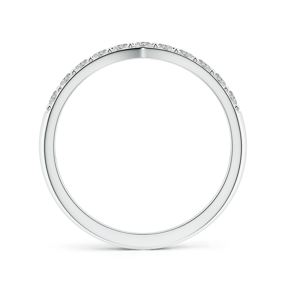 2mm KI3 Round Diamond Twin Row Chevron Wedding Ring in S999 Silver side 199