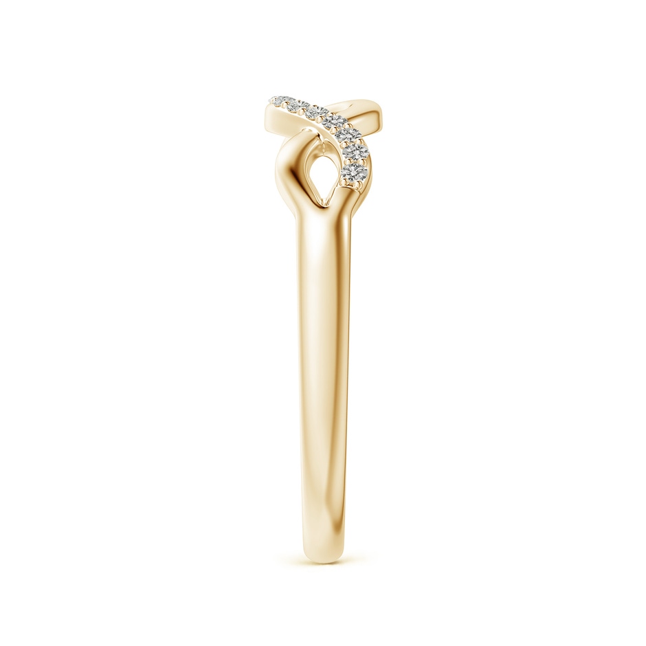 1.1mm KI3 Single Sided Diamond Criss-Cross Infinity Ring in 10K Yellow Gold side 299