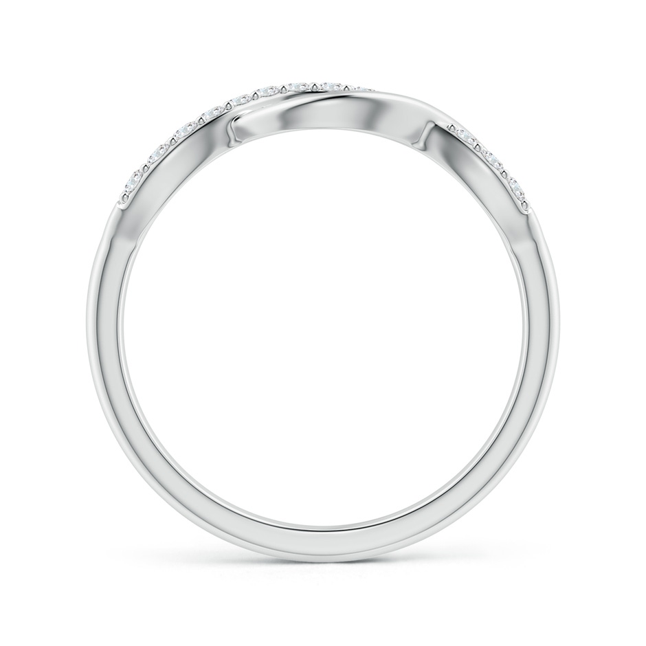 1.35mm GVS2 Single Sided Diamond Criss-Cross Infinity Ring in 9K White Gold side 199