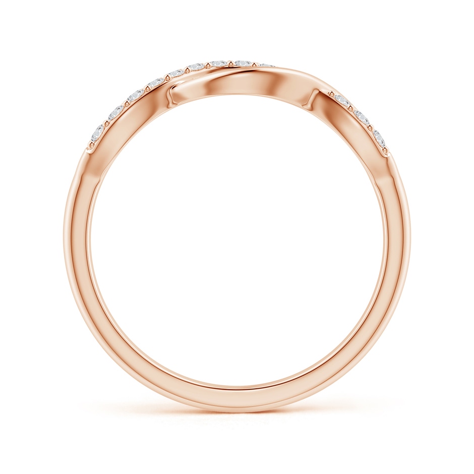1.35mm HSI2 Single Sided Diamond Criss-Cross Infinity Ring in 10K Rose Gold side 199