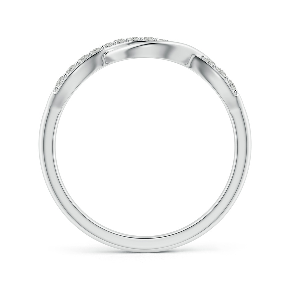 1.35mm KI3 Single Sided Diamond Criss-Cross Infinity Ring in S999 Silver side 199