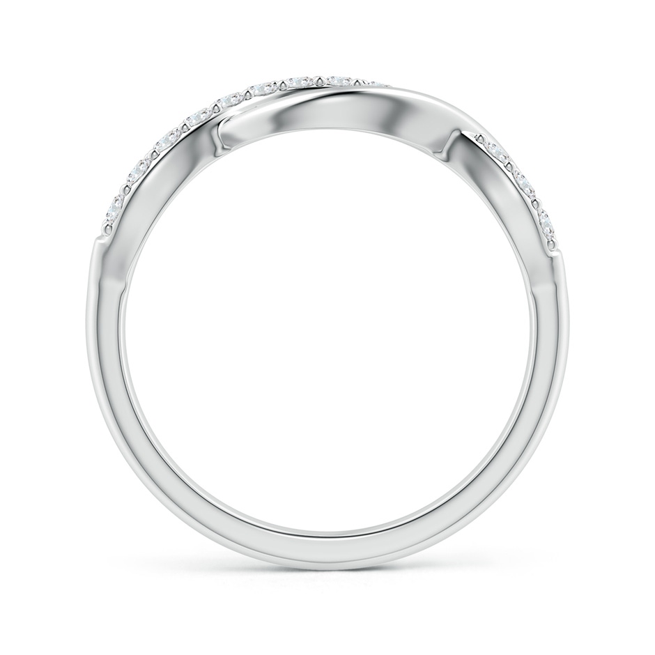 1.65mm GVS2 Single Sided Diamond Criss-Cross Infinity Ring in 18K White Gold side 199