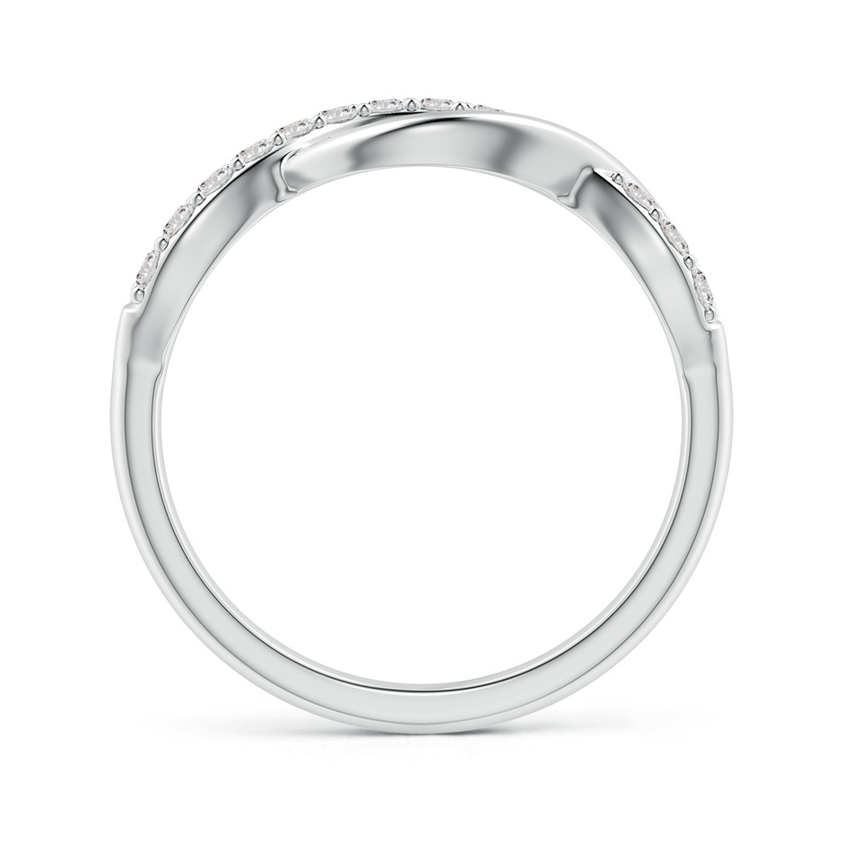 1.65mm IJI1I2 Single Sided Diamond Criss-Cross Infinity Ring in S999 Silver side 199
