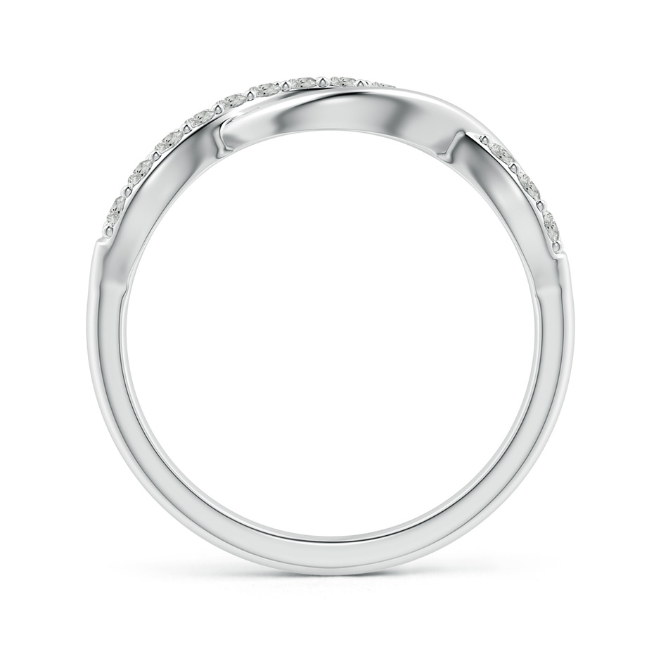 1.65mm KI3 Single Sided Diamond Criss-Cross Infinity Ring in S999 Silver side 199
