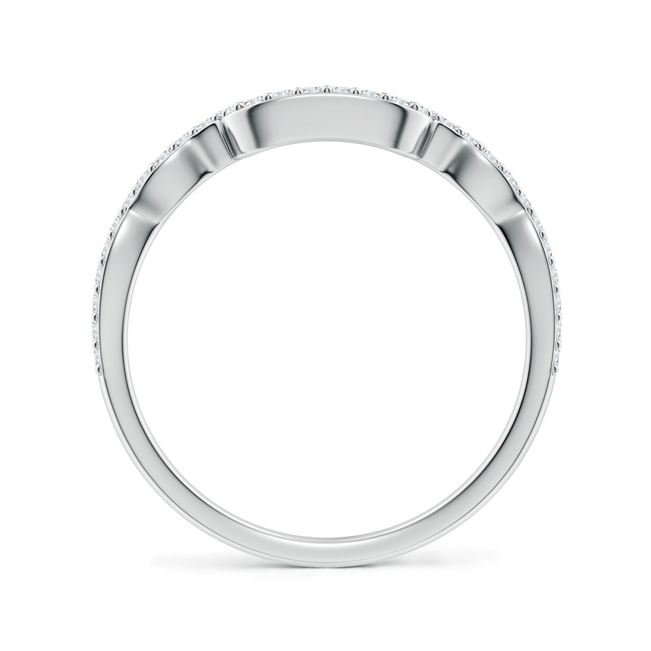 1.1mm GVS2 Diamond Wavy Comfort Fit Wedding Ring in S999 Silver side 199