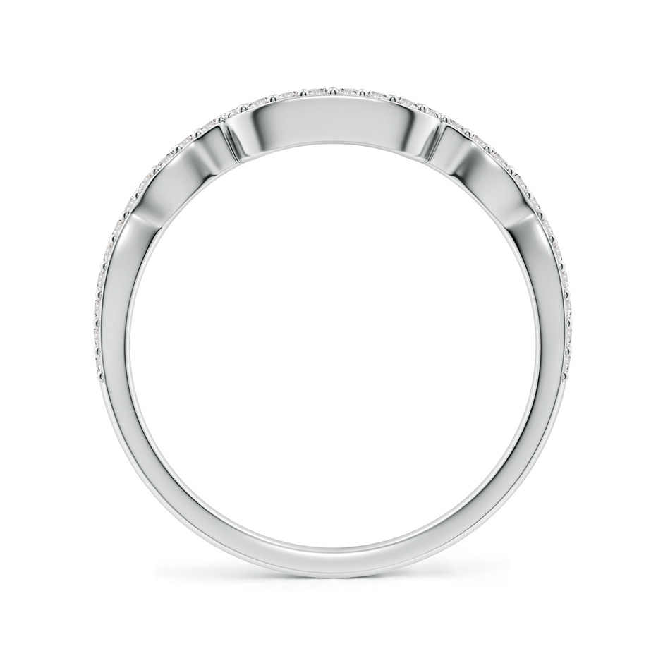 1.1mm IJI1I2 Diamond Wavy Comfort Fit Wedding Ring in S999 Silver side 199