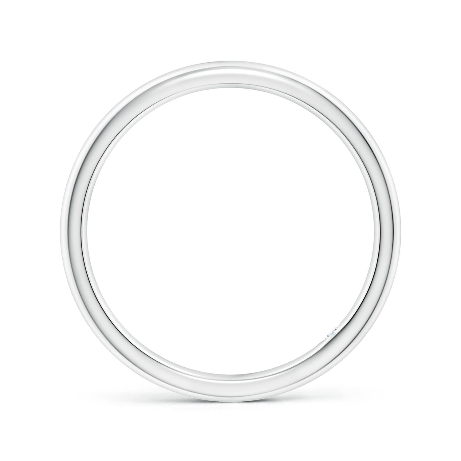 1.8mm GVS2 Plain Wedding Ring with Secret Diamond in P950 Platinum - side 2