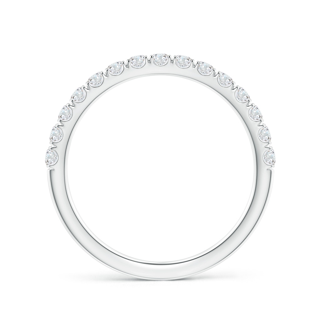 1.9mm GVS2 U-Pave Set Diamond Half Eternity Wedding Ring in S999 Silver - side 199