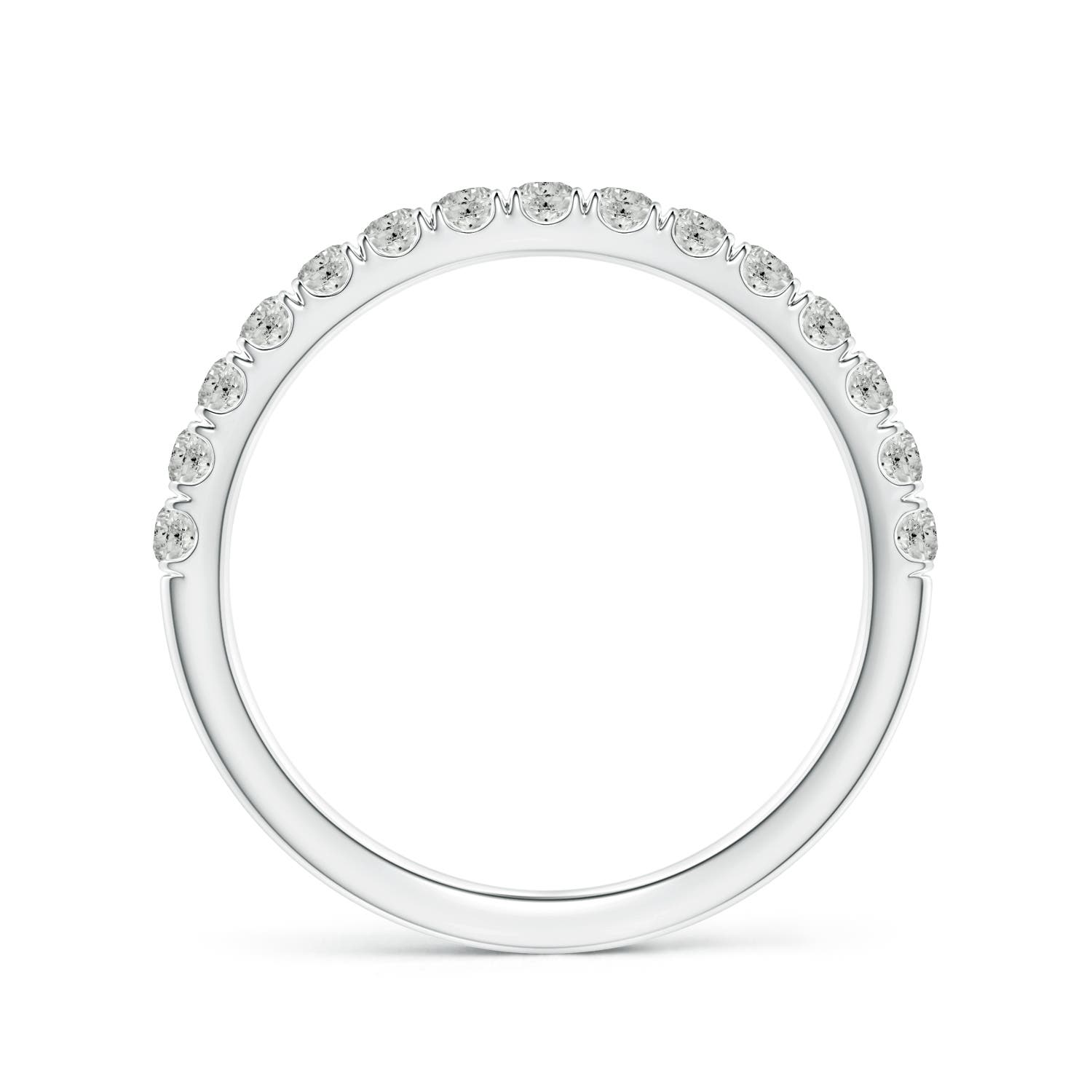 ANGARA Natural Diamond Half Eternity Wedding Band in Silver (1.9mm) - Picture 3 of 41