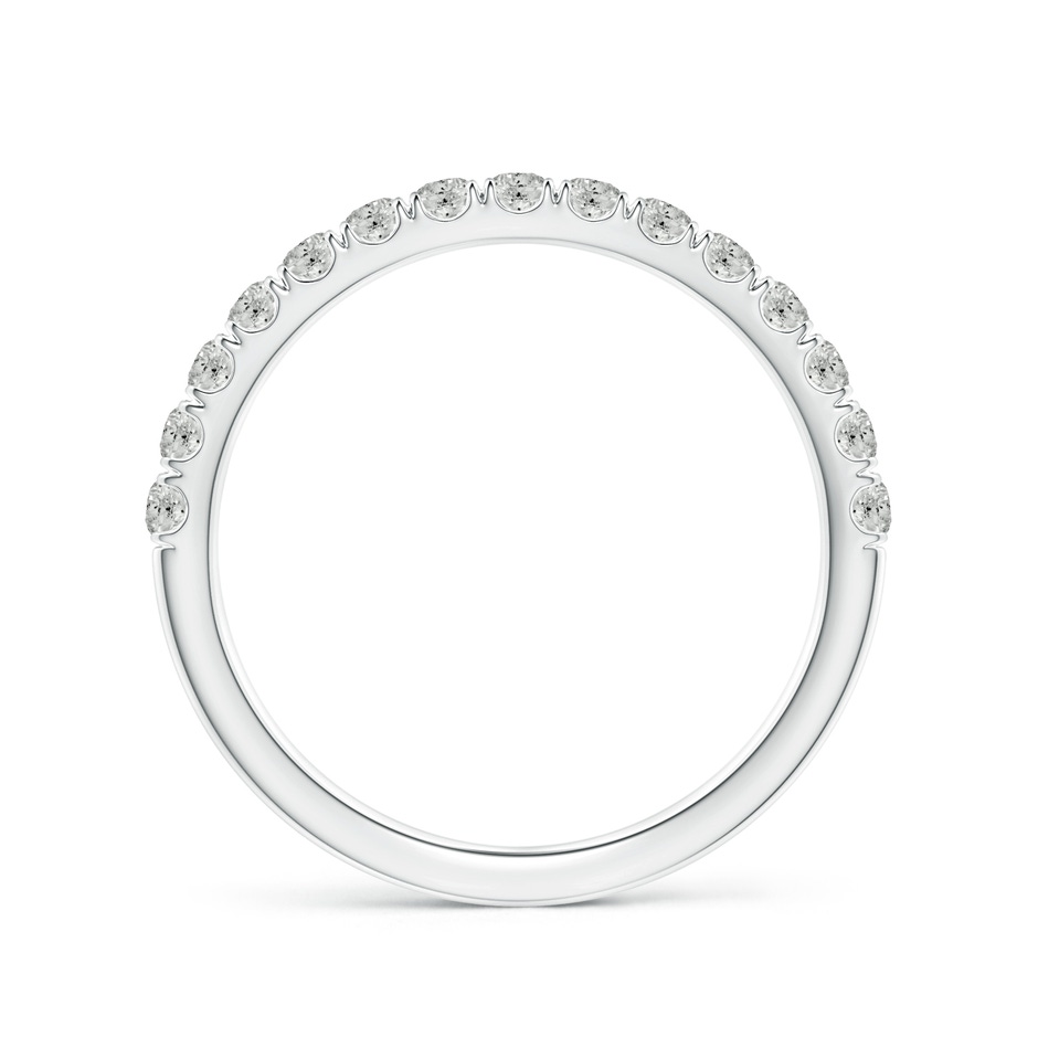 1.9mm KI3 U-Pave Set Diamond Half Eternity Wedding Ring in S999 Silver side 199