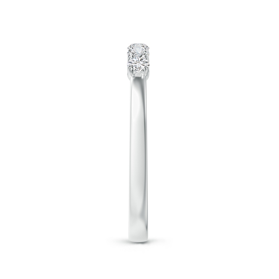 2.3mm HSI2 Fishtail-Set Diamond Six Stone Wedding Ring in White Gold side 299