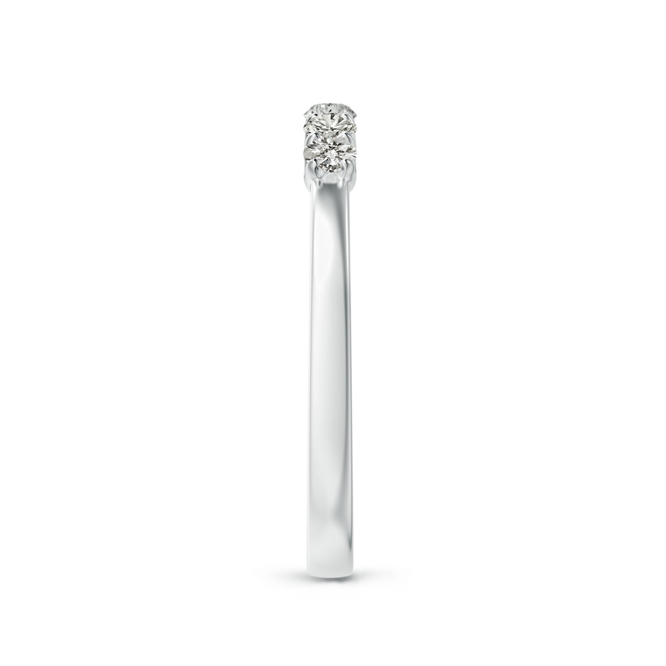 2.3mm KI3 Fishtail-Set Diamond Six Stone Wedding Ring in 9K White Gold side 299
