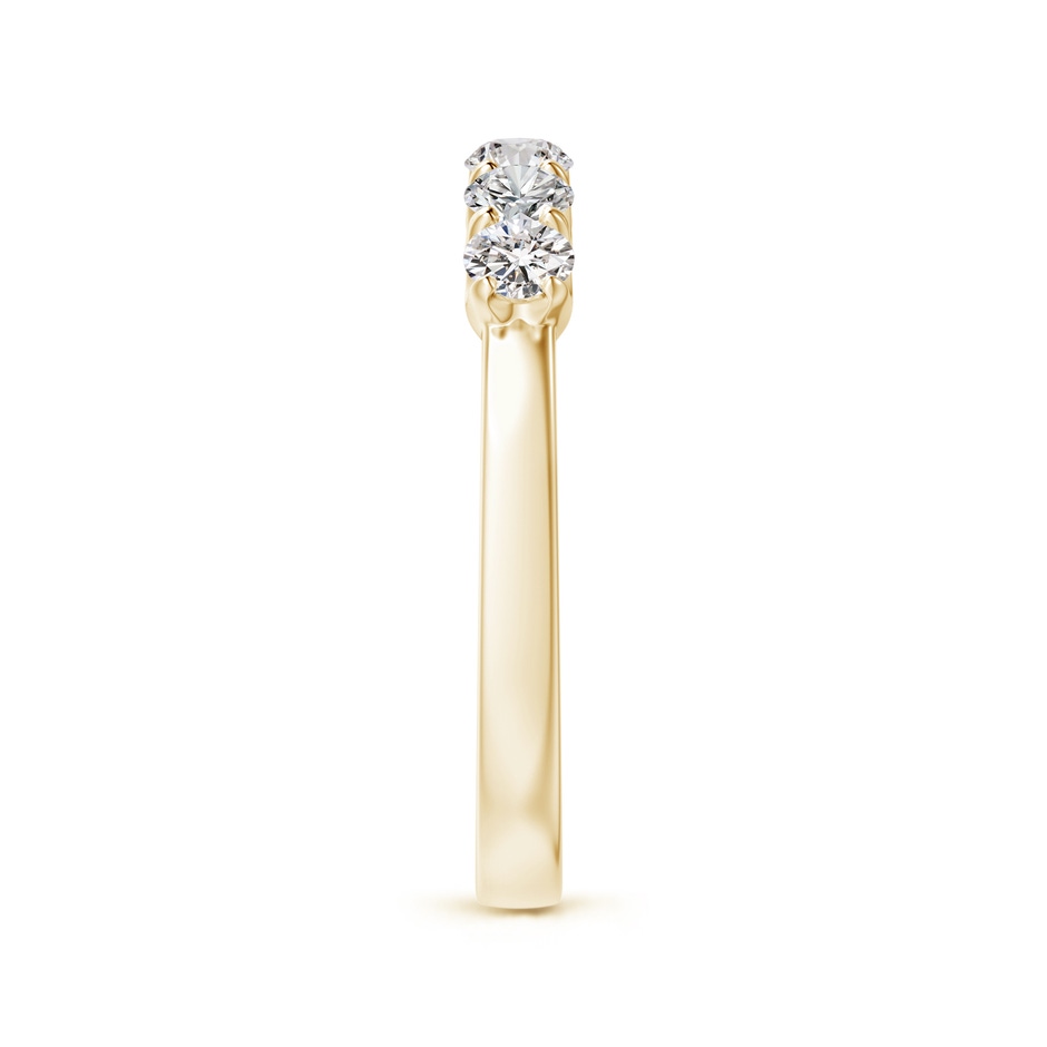 3mm IJI1I2 Fishtail-Set Diamond Six Stone Wedding Ring in Yellow Gold side 299
