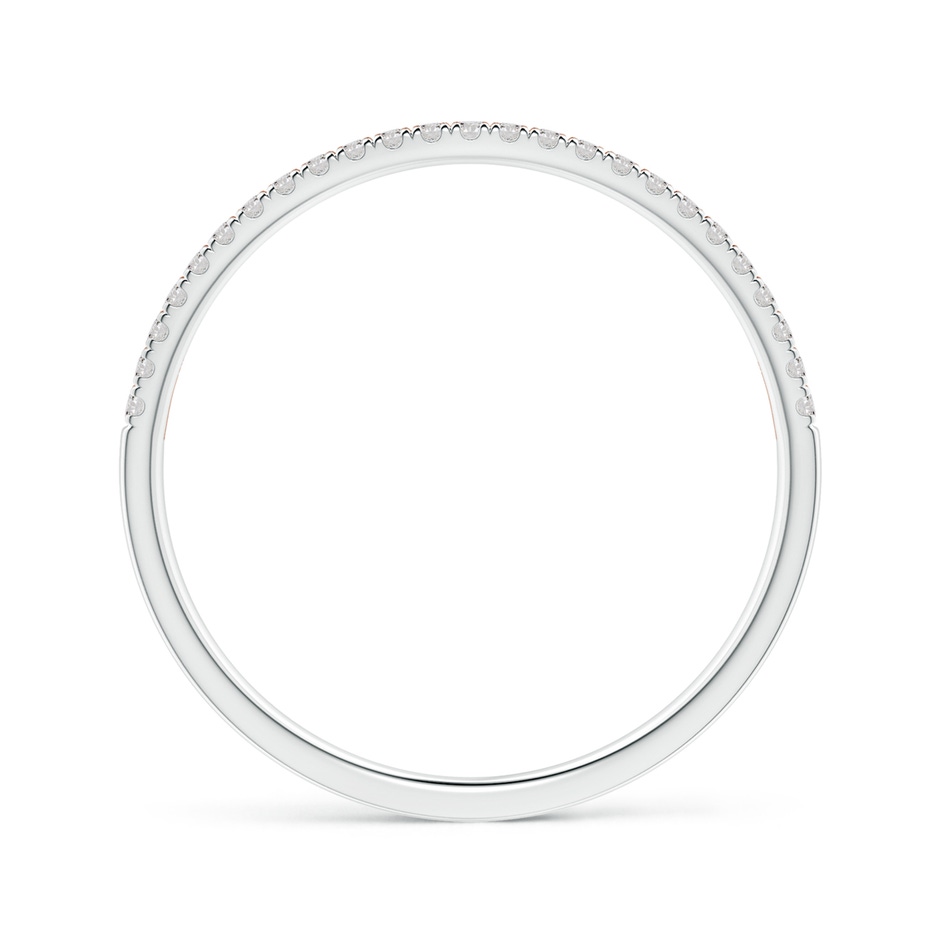 1mm IJI1I2 U-Pave Set Diamond Wedding Ring in Two Tone Gold in White Gold Rose Gold side 199