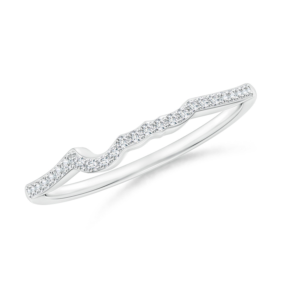 0.9mm GVS2 Prong-Set Diamond Contoured Wedding Ring in P950 Platinum 