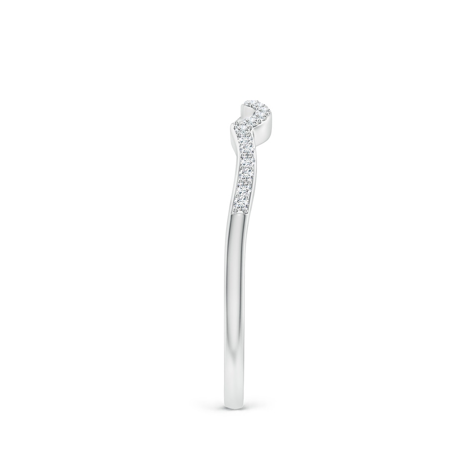 0.9mm GVS2 Prong-Set Diamond Contoured Wedding Ring in P950 Platinum side 299